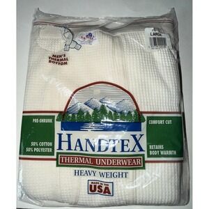 Vtg Handtex Thermal Underwear Heavy Weight Comfort Cut Men's Large NOS Bottoms